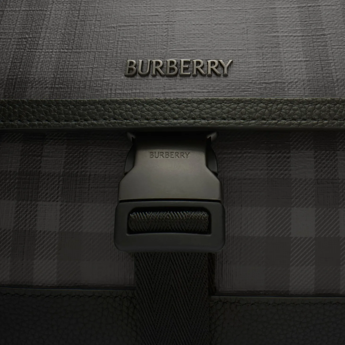City Check Messenger Bag