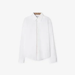 Classic Fit Check Piping Cotton Poplin Shirt