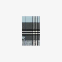Contrast Check Cashmere Scarf