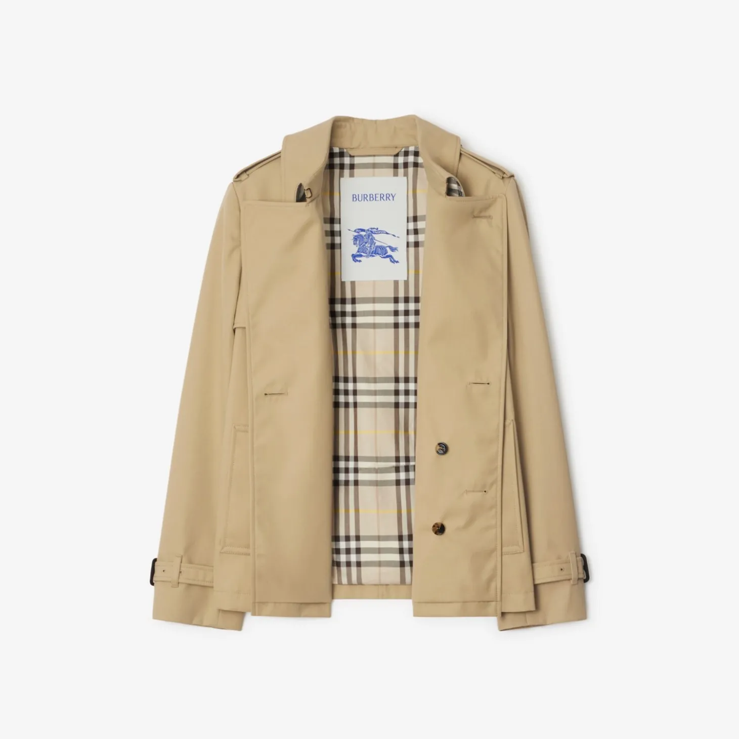 Cotton Blend Trench Jacket