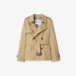 Cotton Blend Trench Jacket