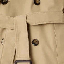 Cotton Blend Trench Jacket