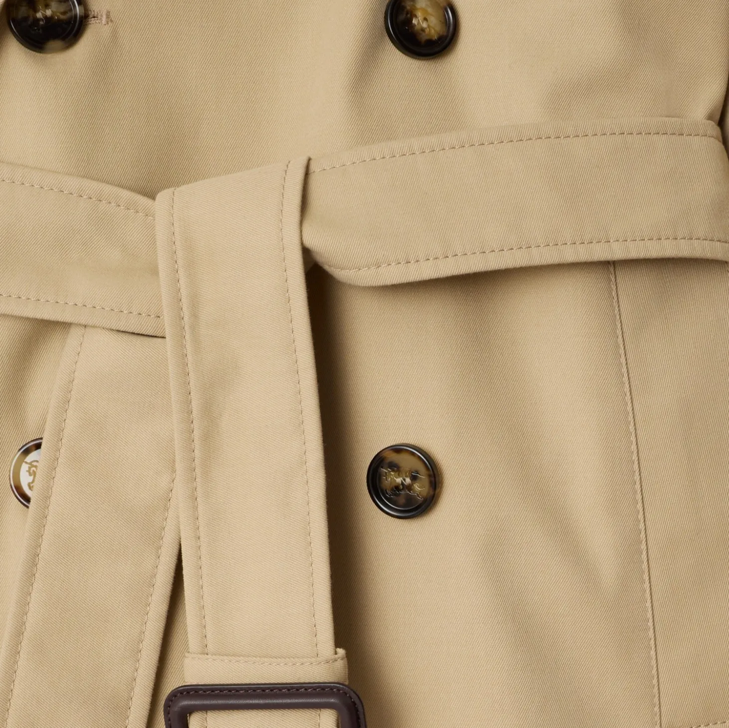 Cotton Blend Trench Jacket