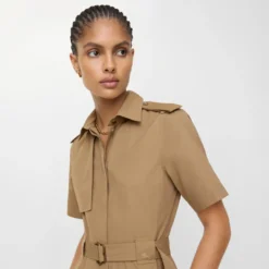 Cotton Poplin Shirt Dress