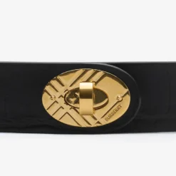 Crocodile-effect Leather Cotswolds Belt
