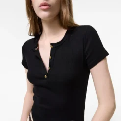 Cropped Cotton T-shirt