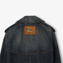 Cropped Denim Mayfair Trench Jacket