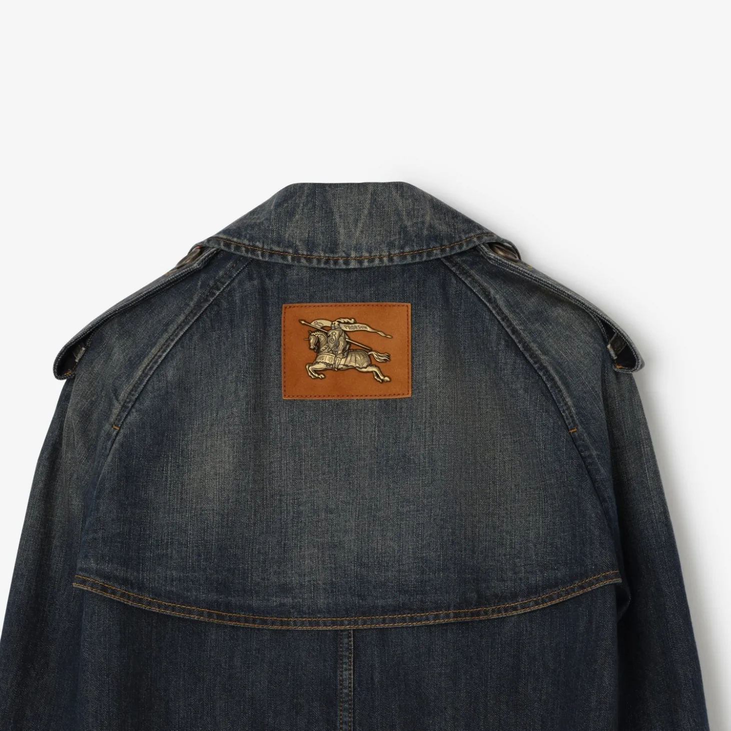 Cropped Denim Mayfair Trench Jacket