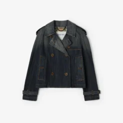 Cropped Denim Mayfair Trench Jacket