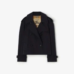 Cropped Gabardine Mayfair Trench Jacket