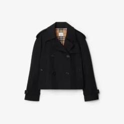 Cropped Gabardine Mayfair Trench Jacket