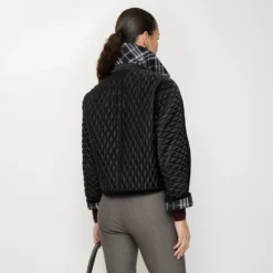 Cropped Quilted Nylon Floriston Jacket