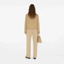 Cropped Quilted Nylon Jacket