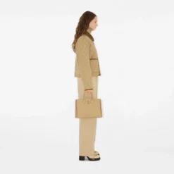 Cropped Quilted Nylon Jacket