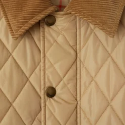 Cropped Quilted Nylon Jacket