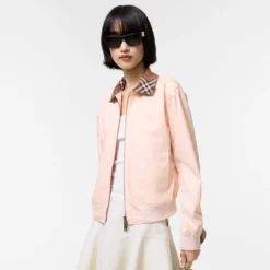 Cropped Tropical Gabardine Hayfield Harrington Jacket