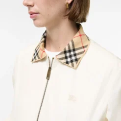 Cropped Tropical Gabardine Hayfield Harrington Jacket
