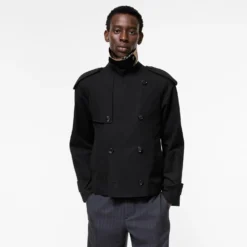 Cropped Tropical Gabardine Leadenham Trench Coat