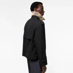 Cropped Tropical Gabardine Leadenham Trench Coat