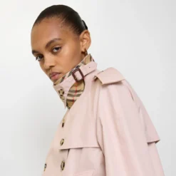 Cropped Tropical Gabardine Mayfair Trench Jacket