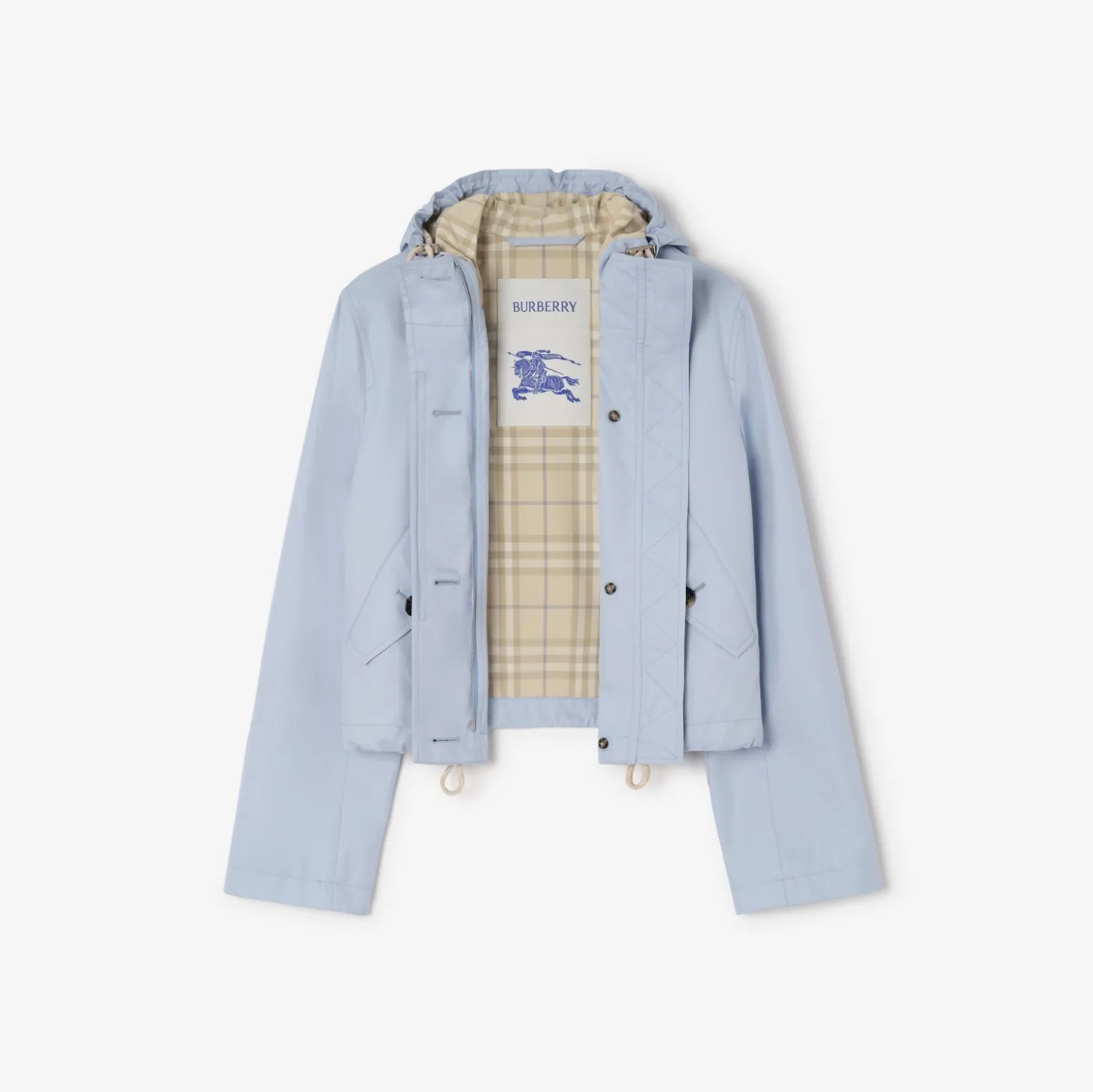Cropped Tropical Gabardine Parka