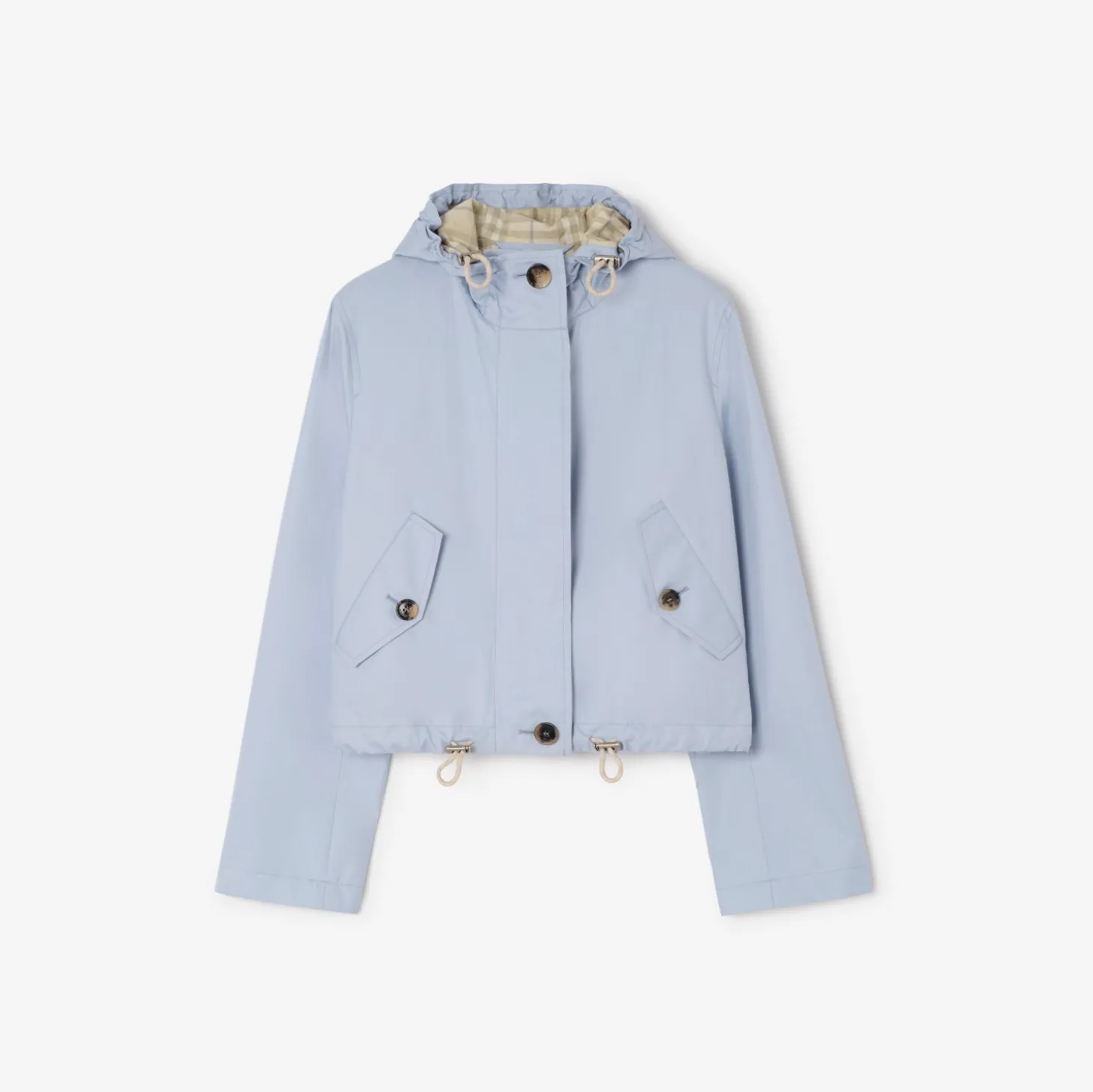 Cropped Tropical Gabardine Parka