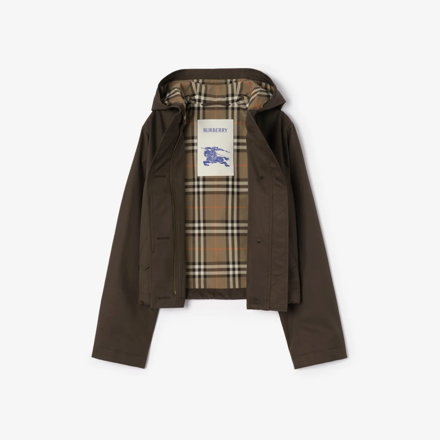 Cropped Tropical Gabardine Parka