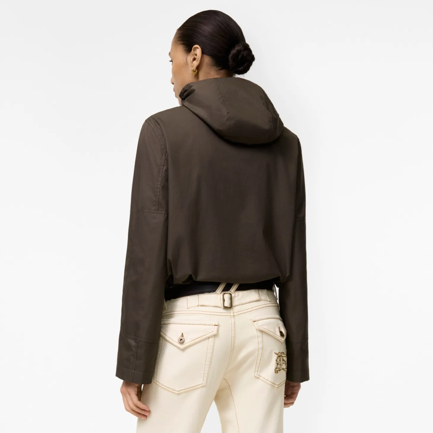 Cropped Tropical Gabardine Parka
