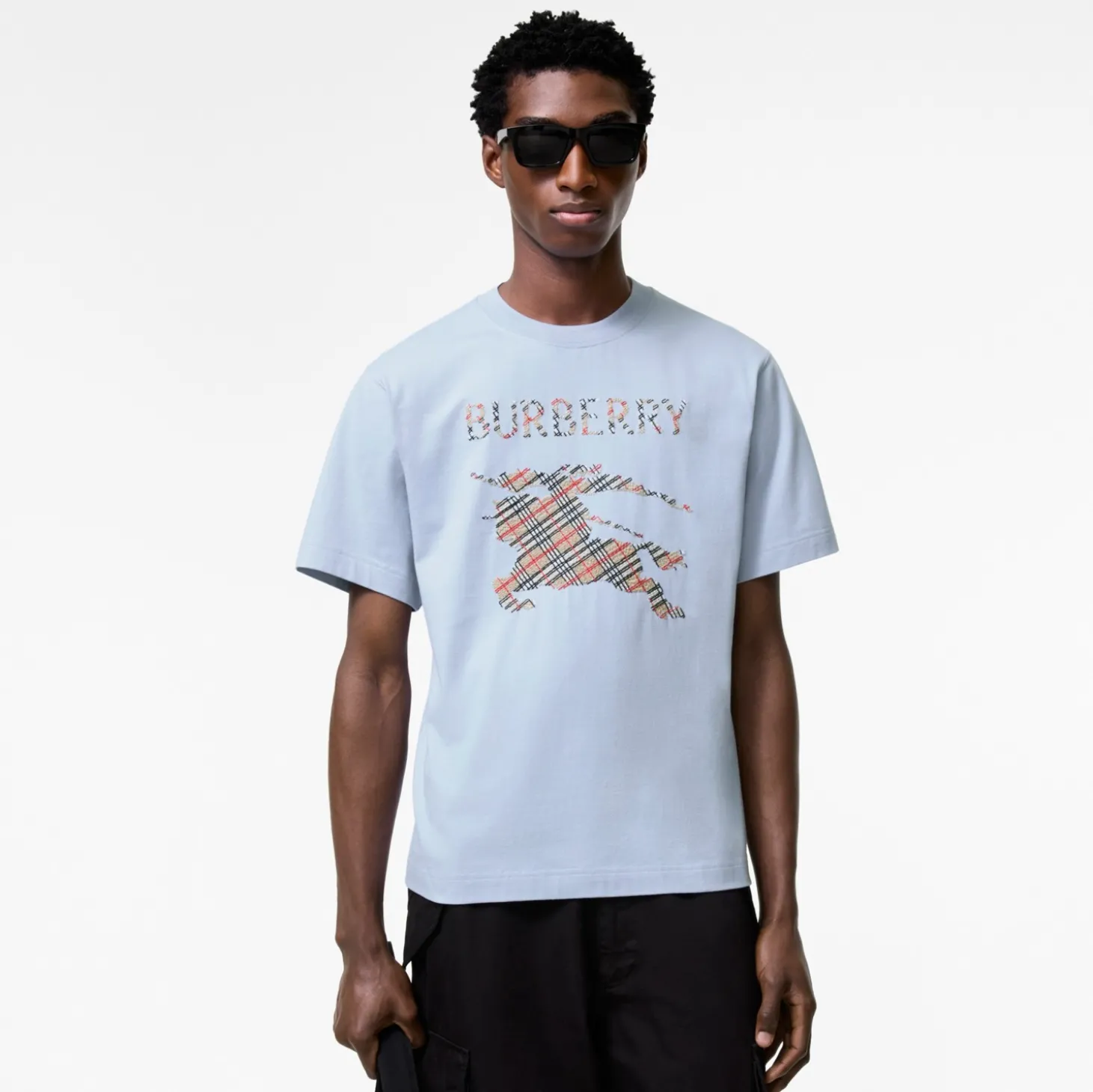 Cross Stitch Knight Cotton T-shirt
