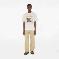 Cross Stitch Knight Cotton T-shirt