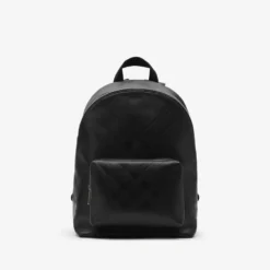 Embossed Check Backpack