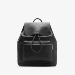 Embossed Check Backpack