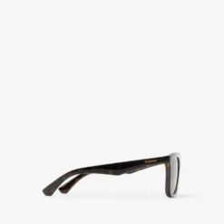 Embossed Check Square Sunglasses