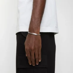 Engraved Check Chain Bracelet