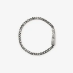 Engraved Check Chain Bracelet