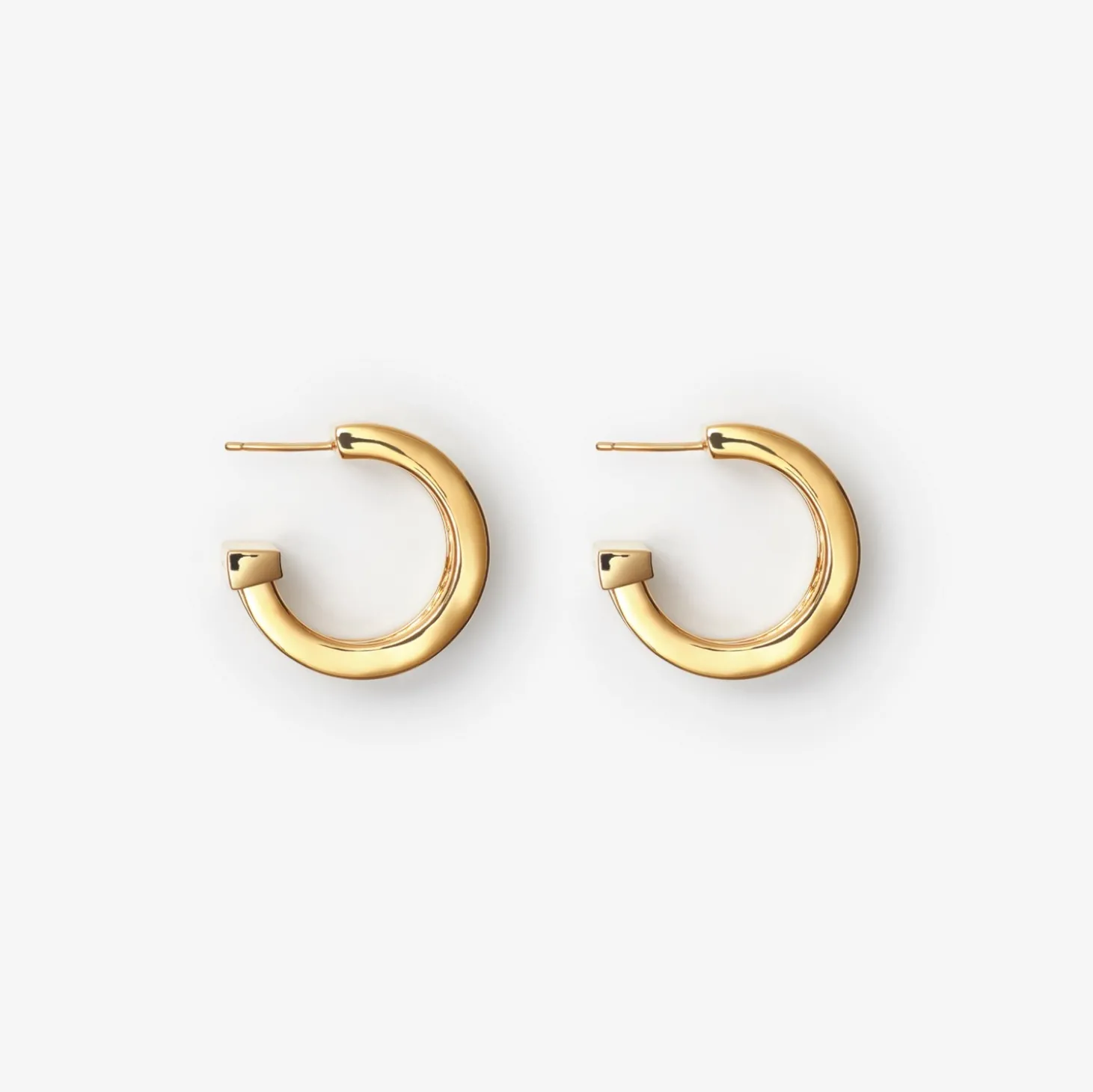 Engraved Check Hoop Earrings
