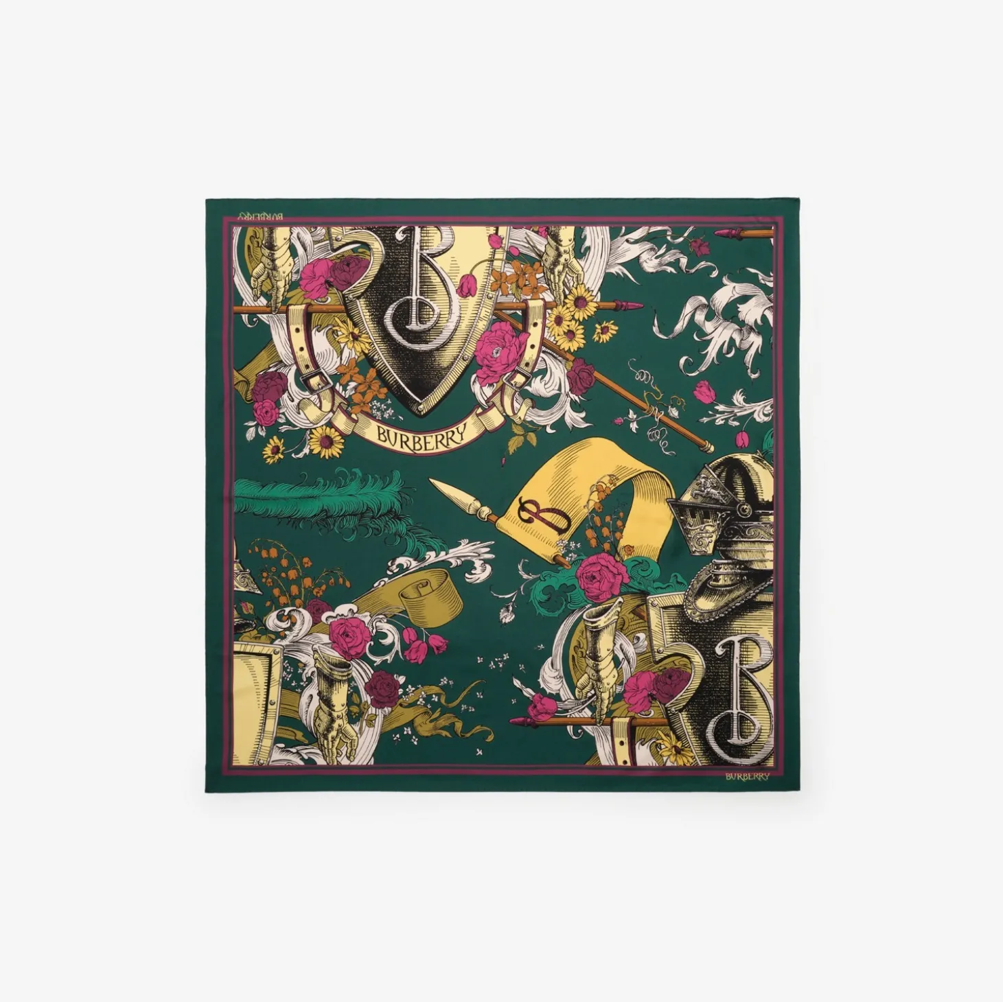 Etched Knight Silk Scarf