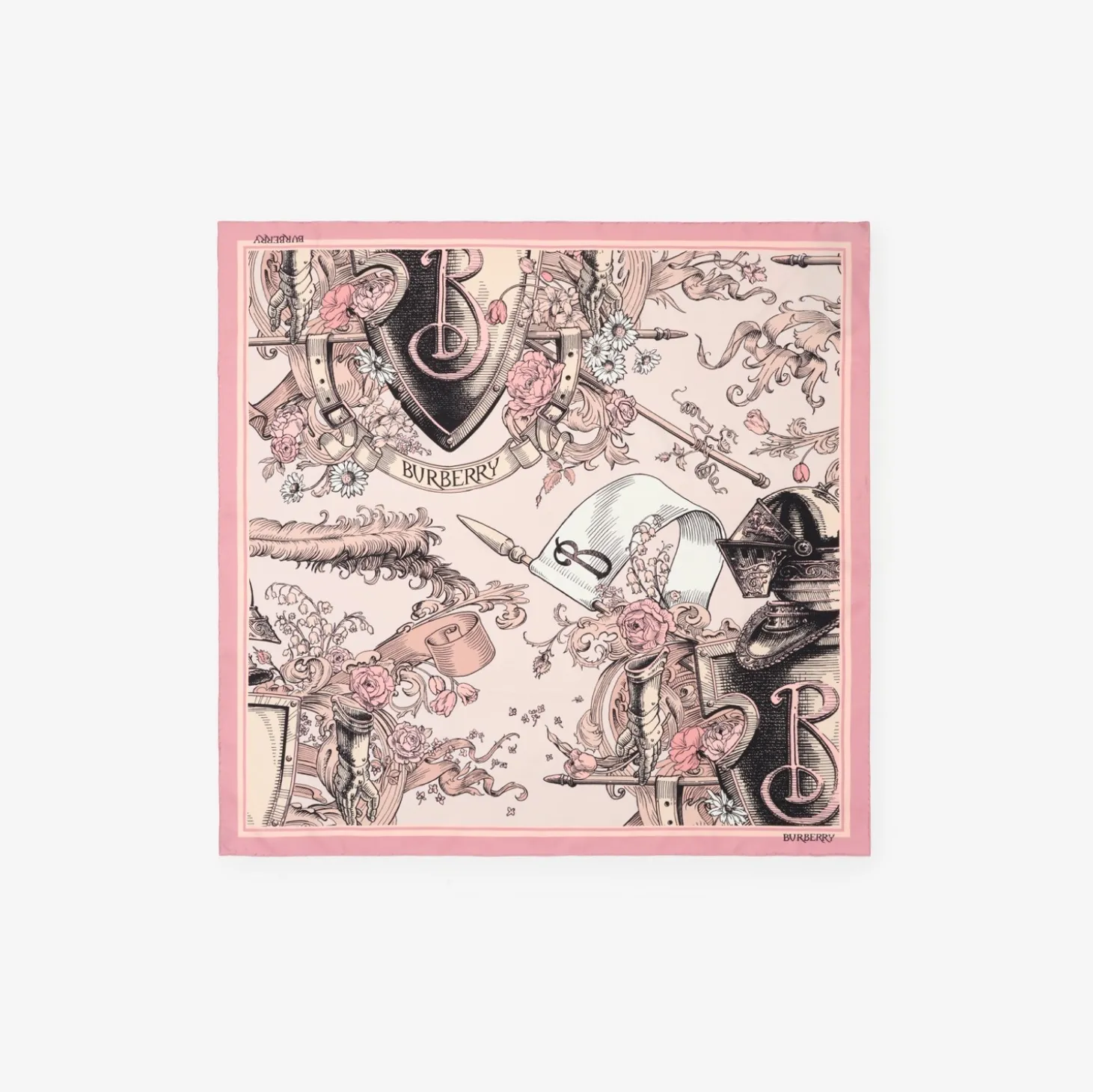 Etched Knight Silk Scarf