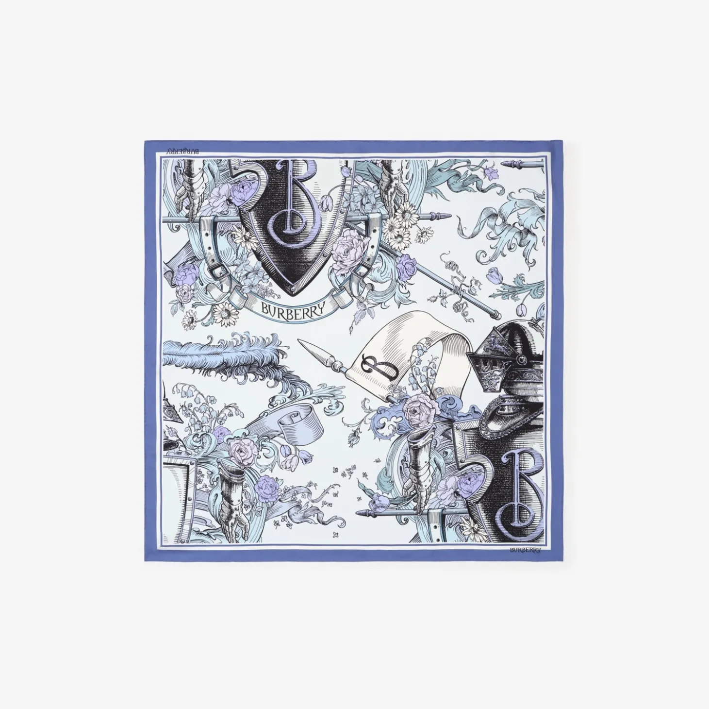 Etched Knight Silk Scarf