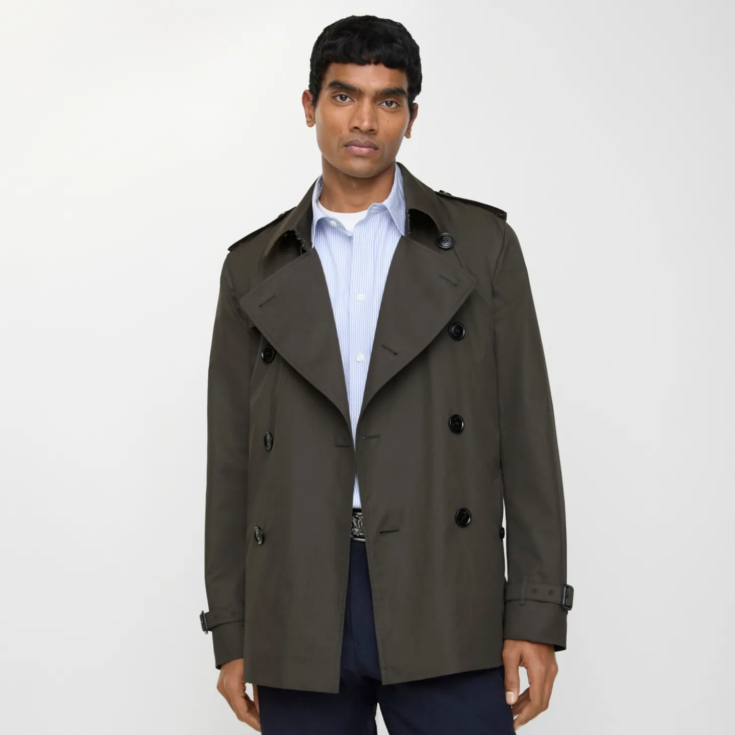 Extra-short Tropical Gabardine Kensington Trench Coat