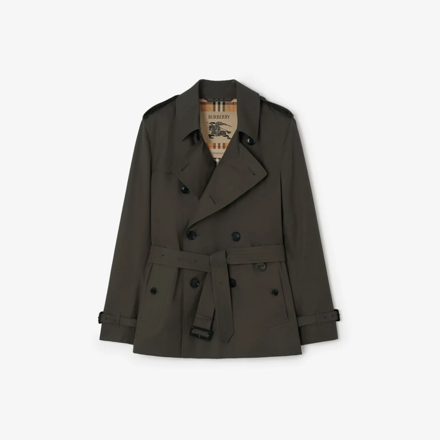 Extra-short Tropical Gabardine Kensington Trench Coat