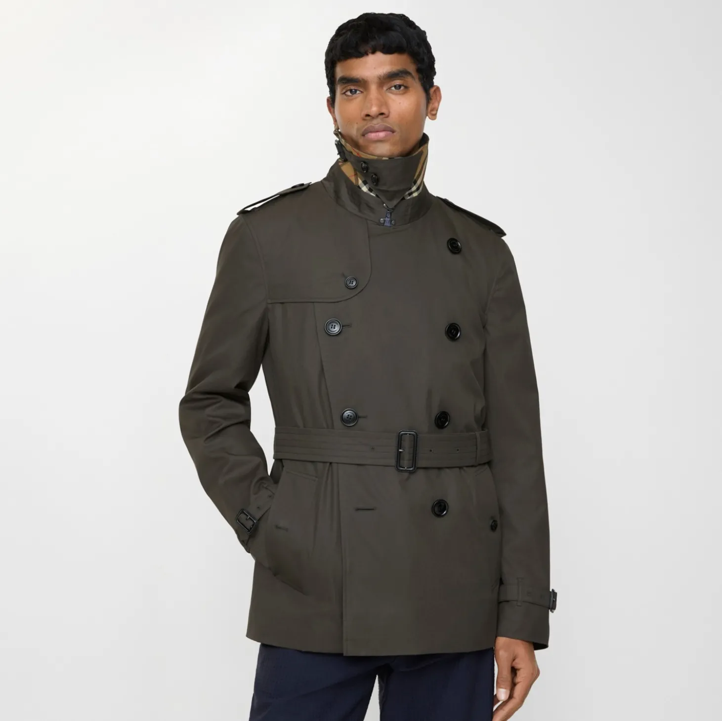 Extra-short Tropical Gabardine Kensington Trench Coat