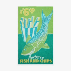 Fish and Chips Cotton Towel