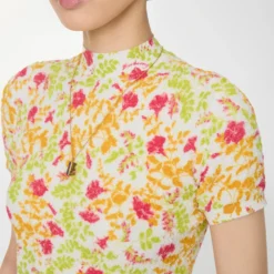 Floral Cotton Blend Top