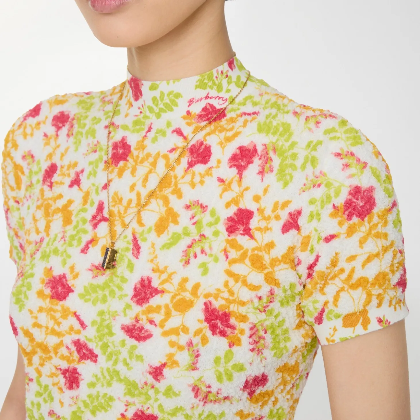 Floral Cotton Blend Top