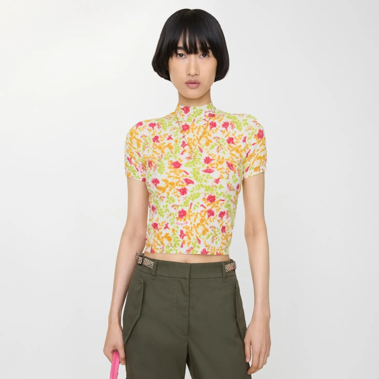 Floral Cotton Blend Top