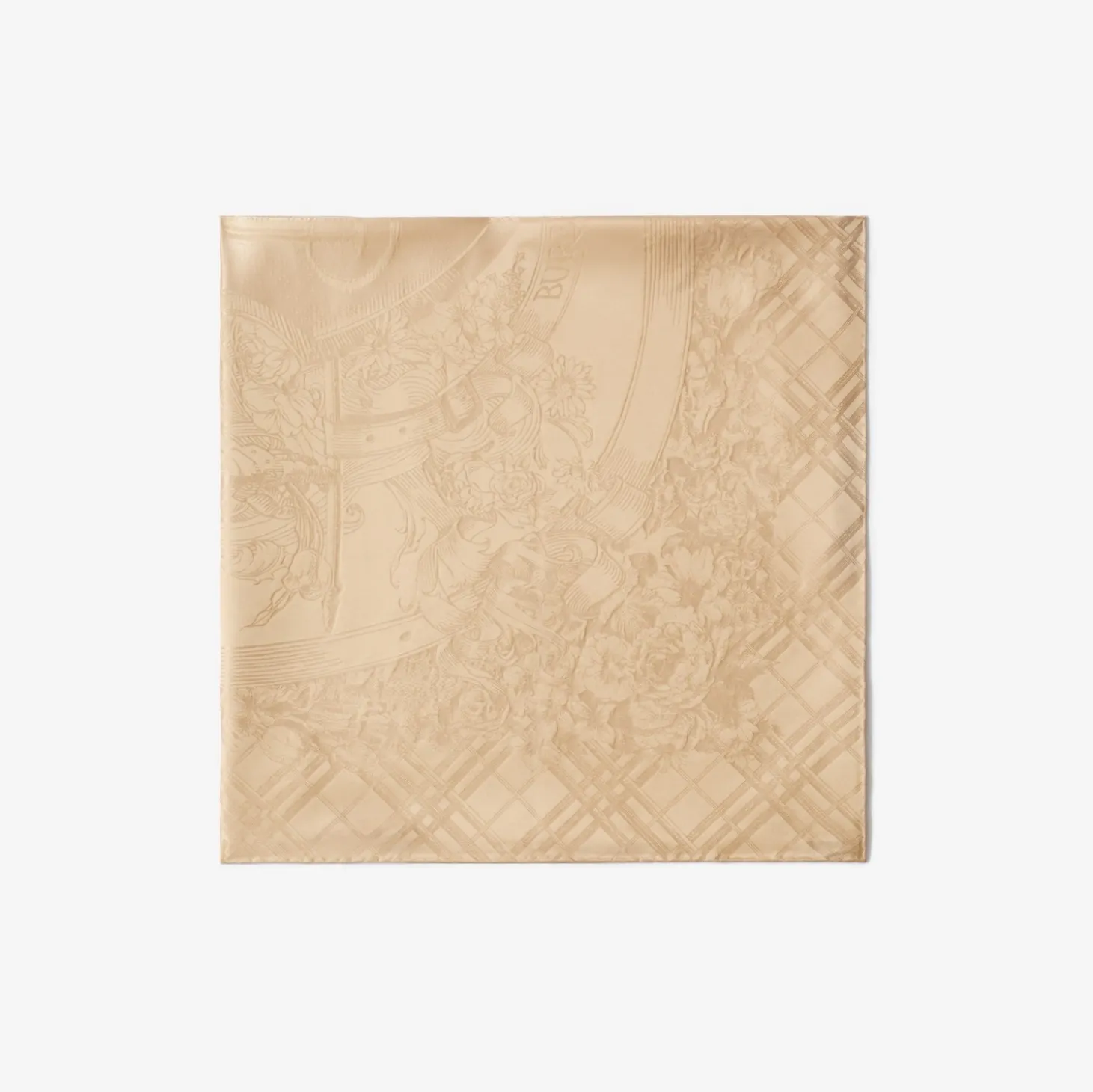 Floral Crest Silk Scarf