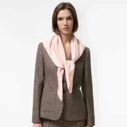 Floral Crest Silk Scarf