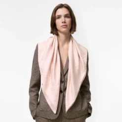 Floral Crest Silk Scarf