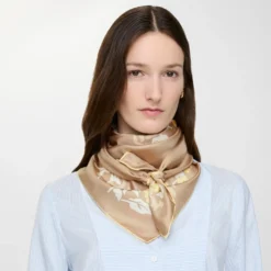 Floral Knight Silk Scarf